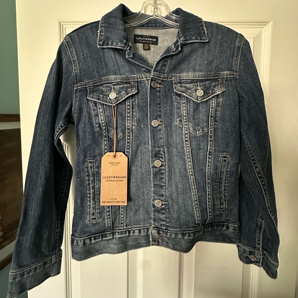 Lucky Brand Jackets & Blazers - NWT Lucky Brand Blue Denim Jacket